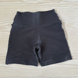 Booty by Brabants Charcoal Textured Biker Shorts